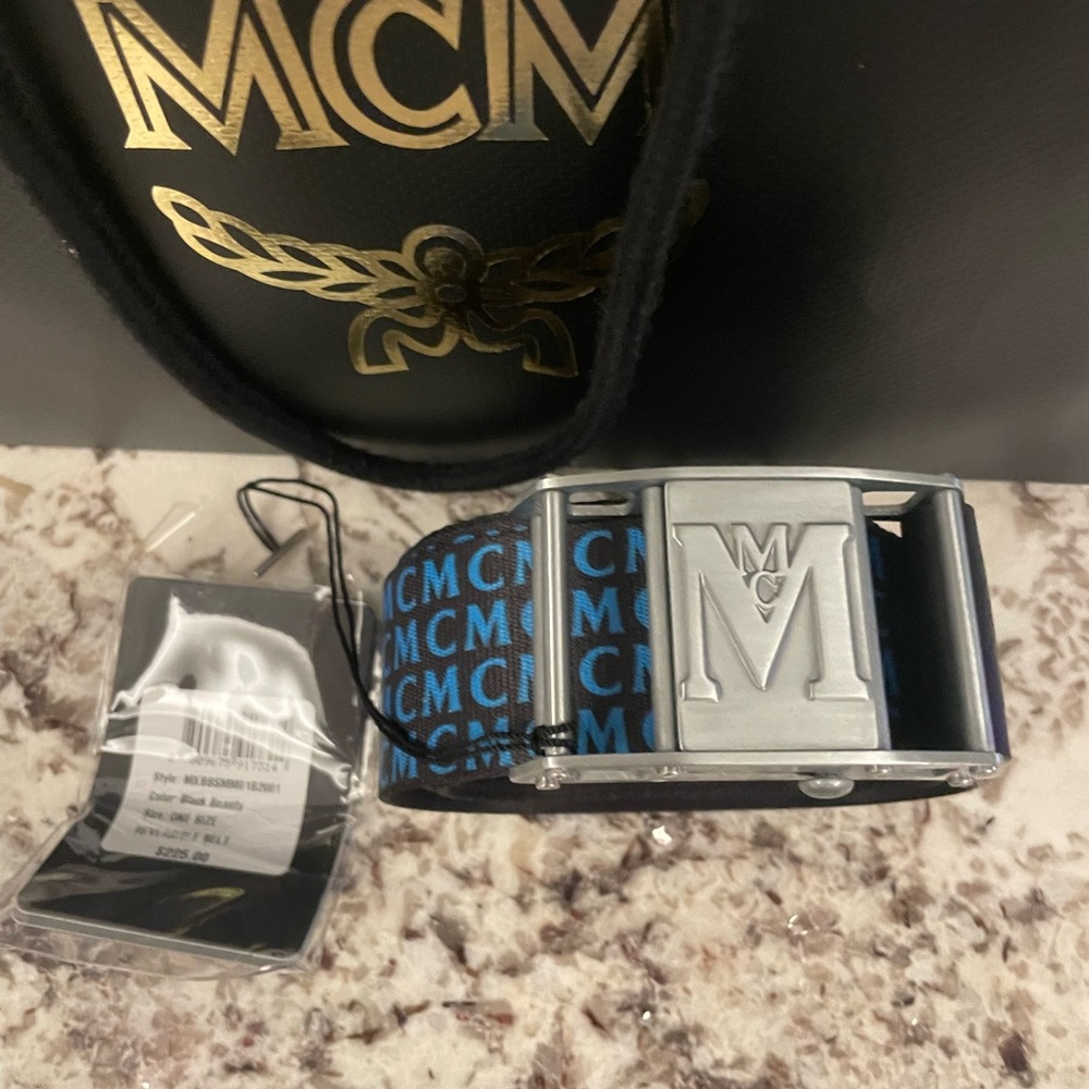 MCM black reversible belt